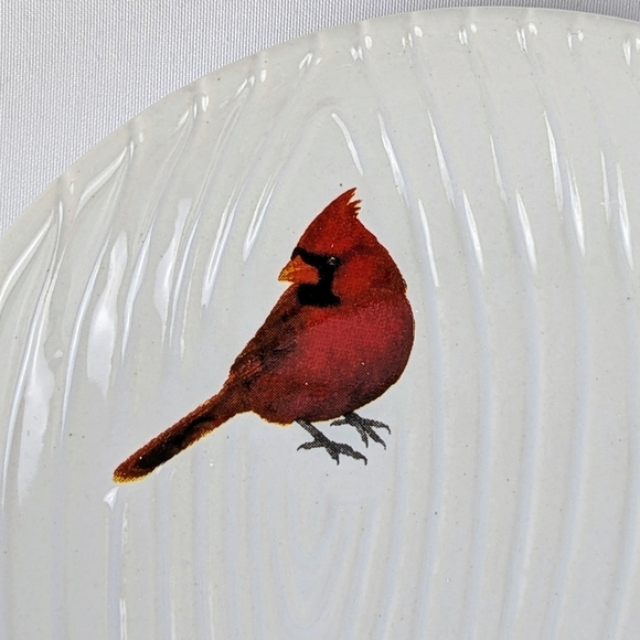 Temp-Tations by Tara Spoon Rest White Woodlands Collection Red Cardinal NIB - Picture 2 of 11